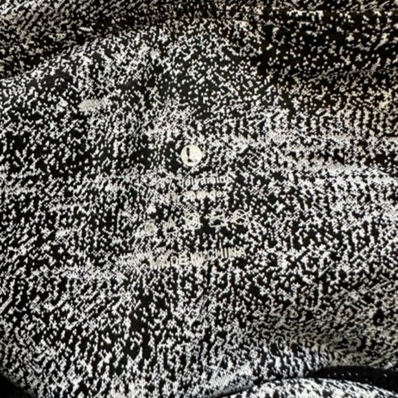 The Gym People Leggings SIZE L **BLACK & WHITE SPECKLED PATTERN** POCKETS - Picture 7 of 7